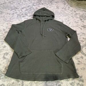 Green Waffle Hoodie Men’s Vans Y2K off the wall vintage